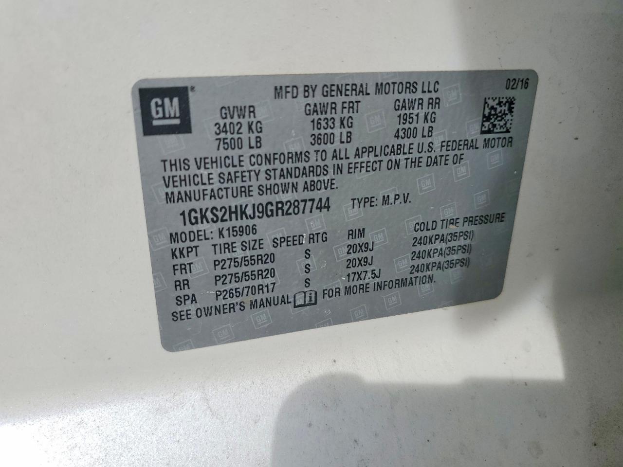 2016 GMC Yukon XL