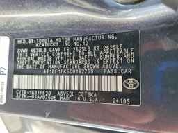 2012 TOYOTA CAMRY