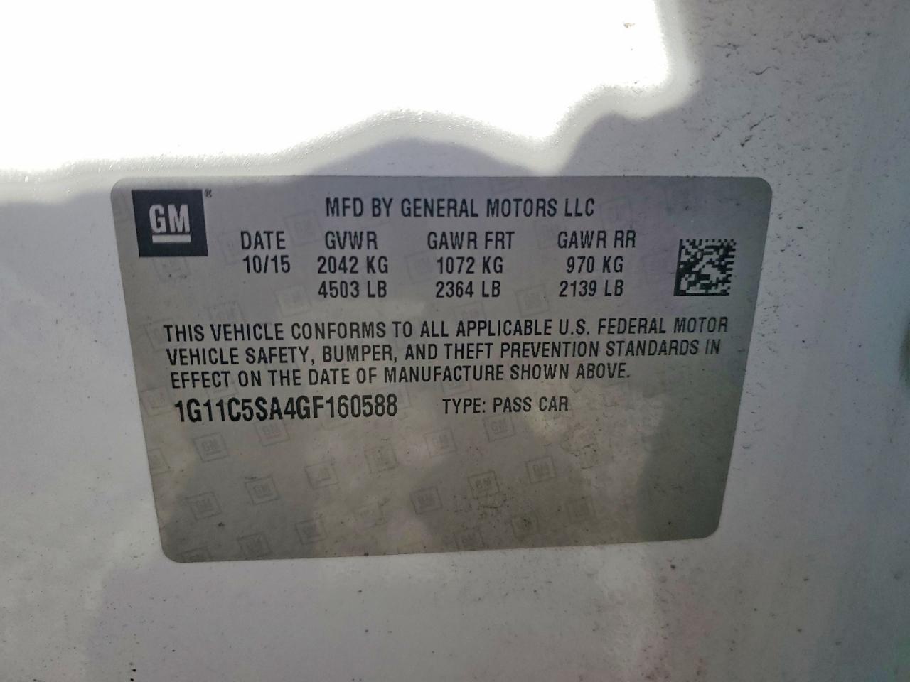 2016 CHEVROLET Malibu Limited