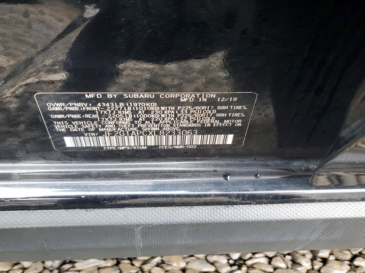 2020 SUBARU Crosstrek