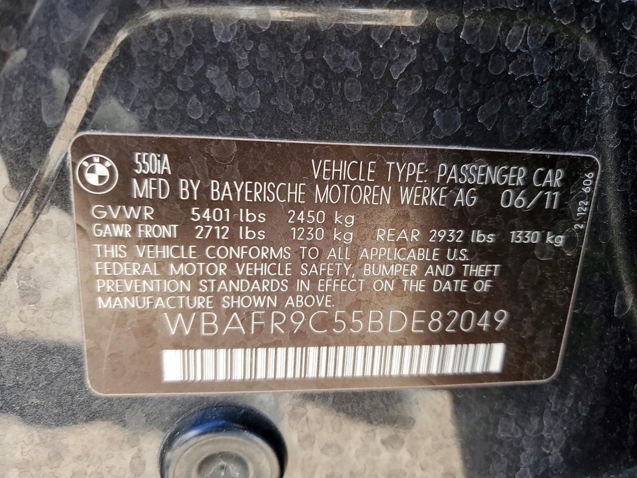 2011 BMW 5 series