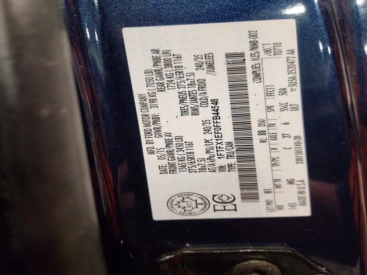 2015 FORD F-150