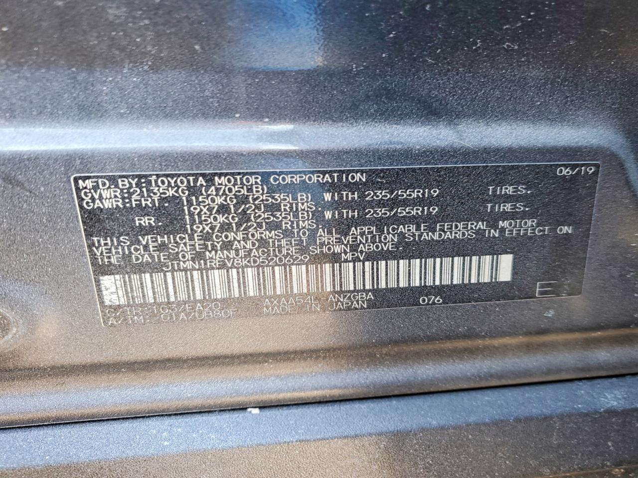 2019 TOYOTA RAV4