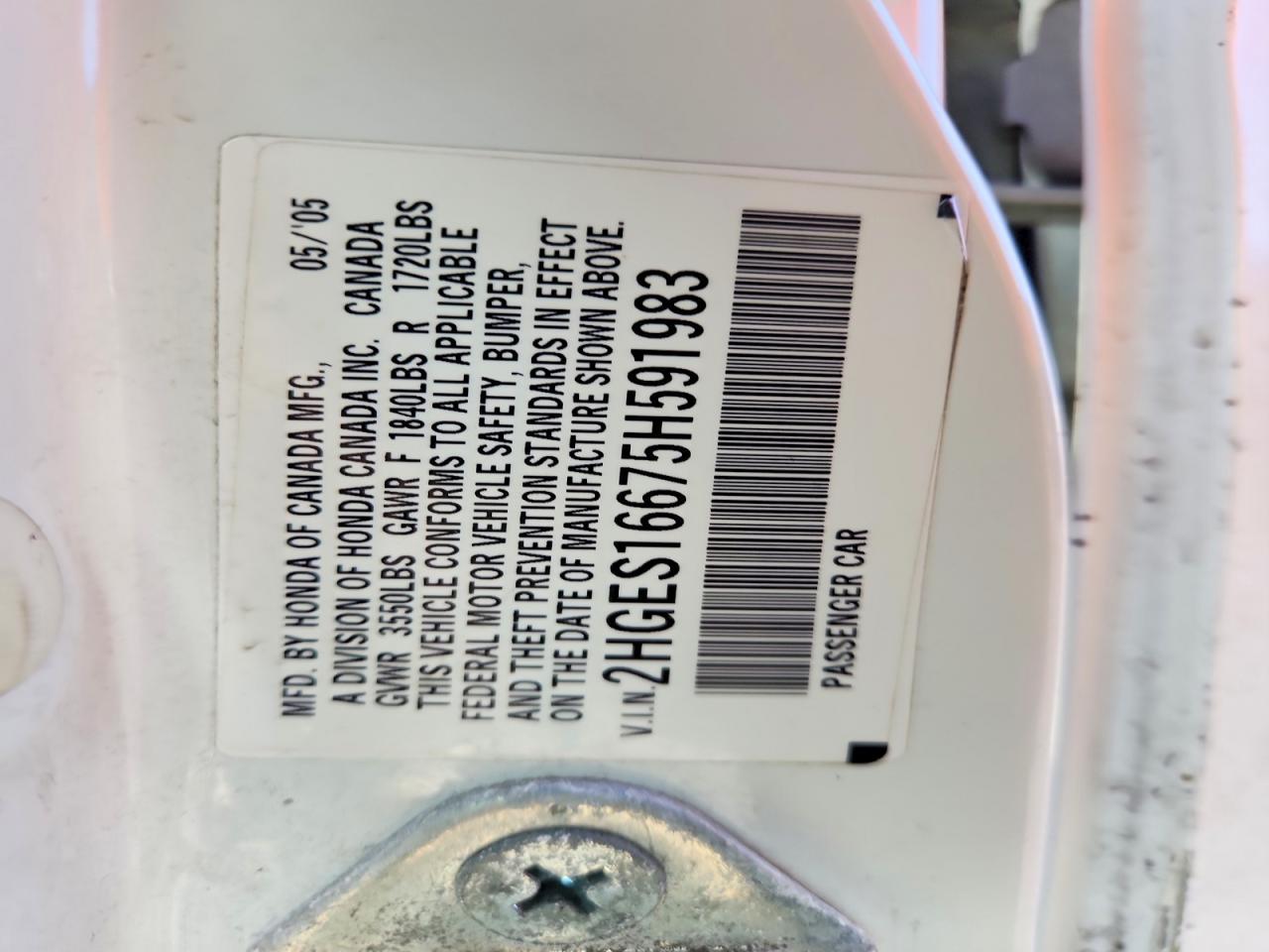 2005 HONDA CIVIC