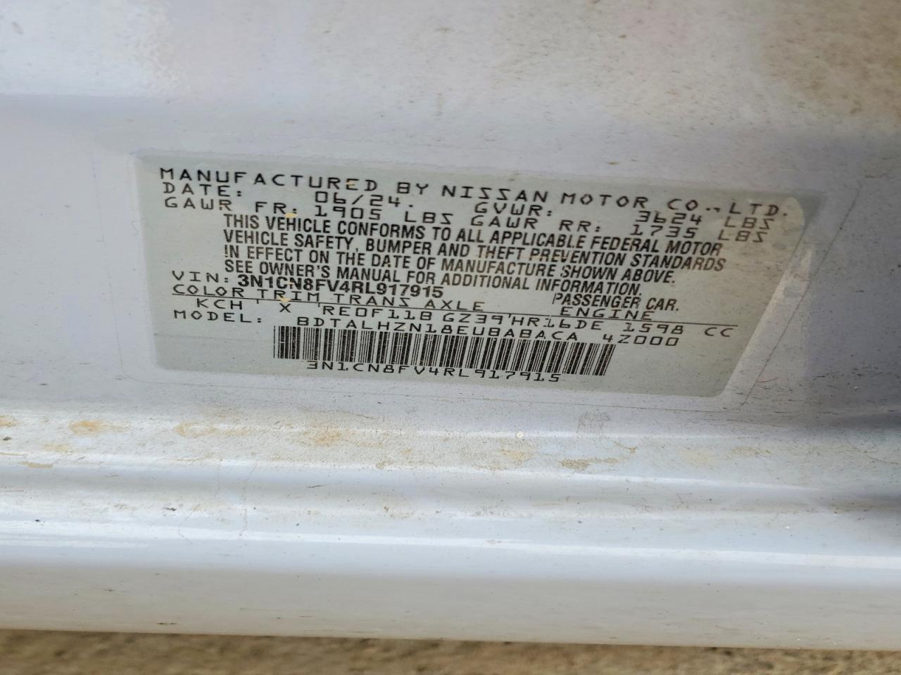 2024 NISSAN VERSA