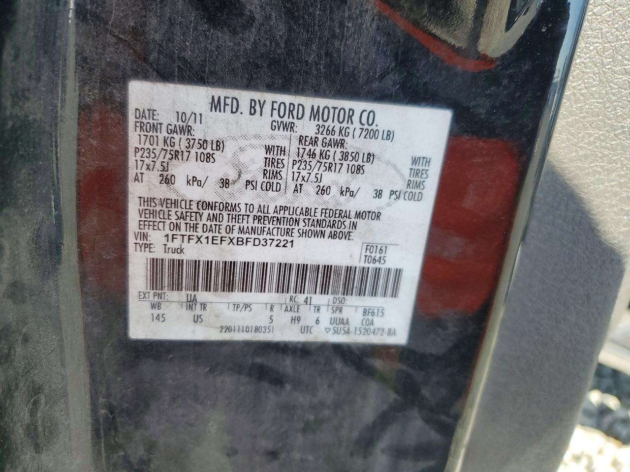 2011 FORD F-150