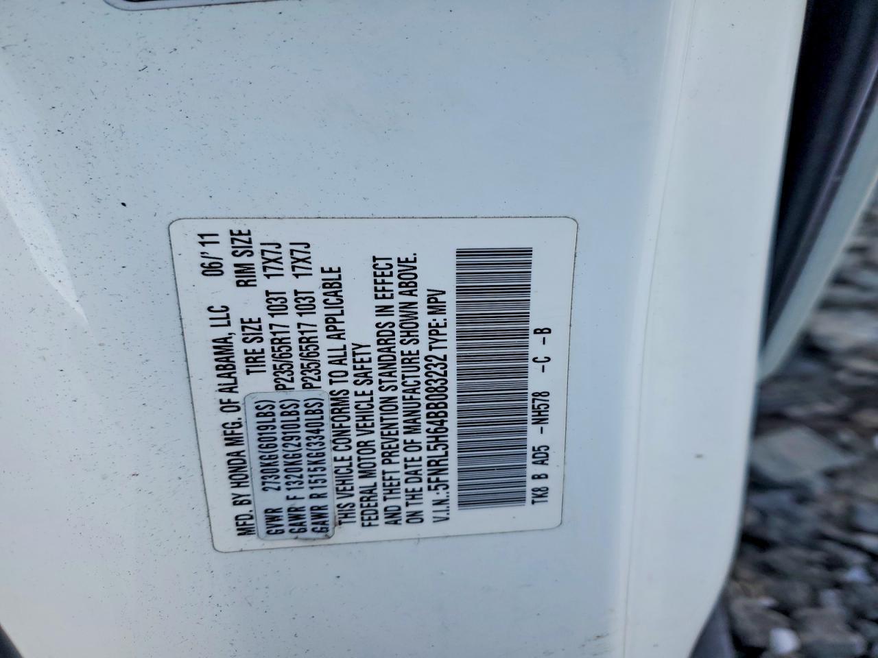 2011 HONDA ODYSSEY