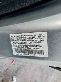 2015 HONDA ODYSSEY