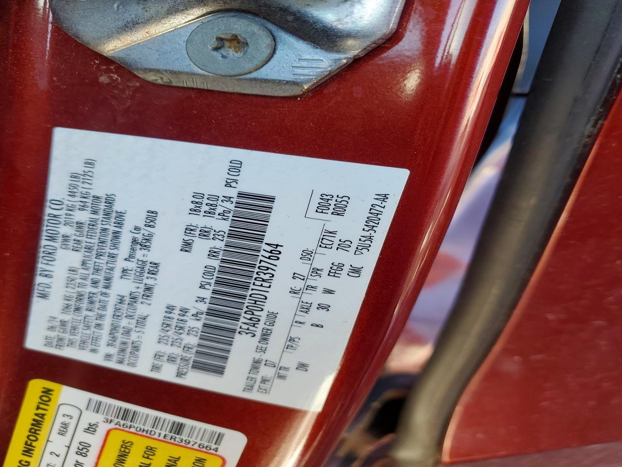 2014 FORD FUSION