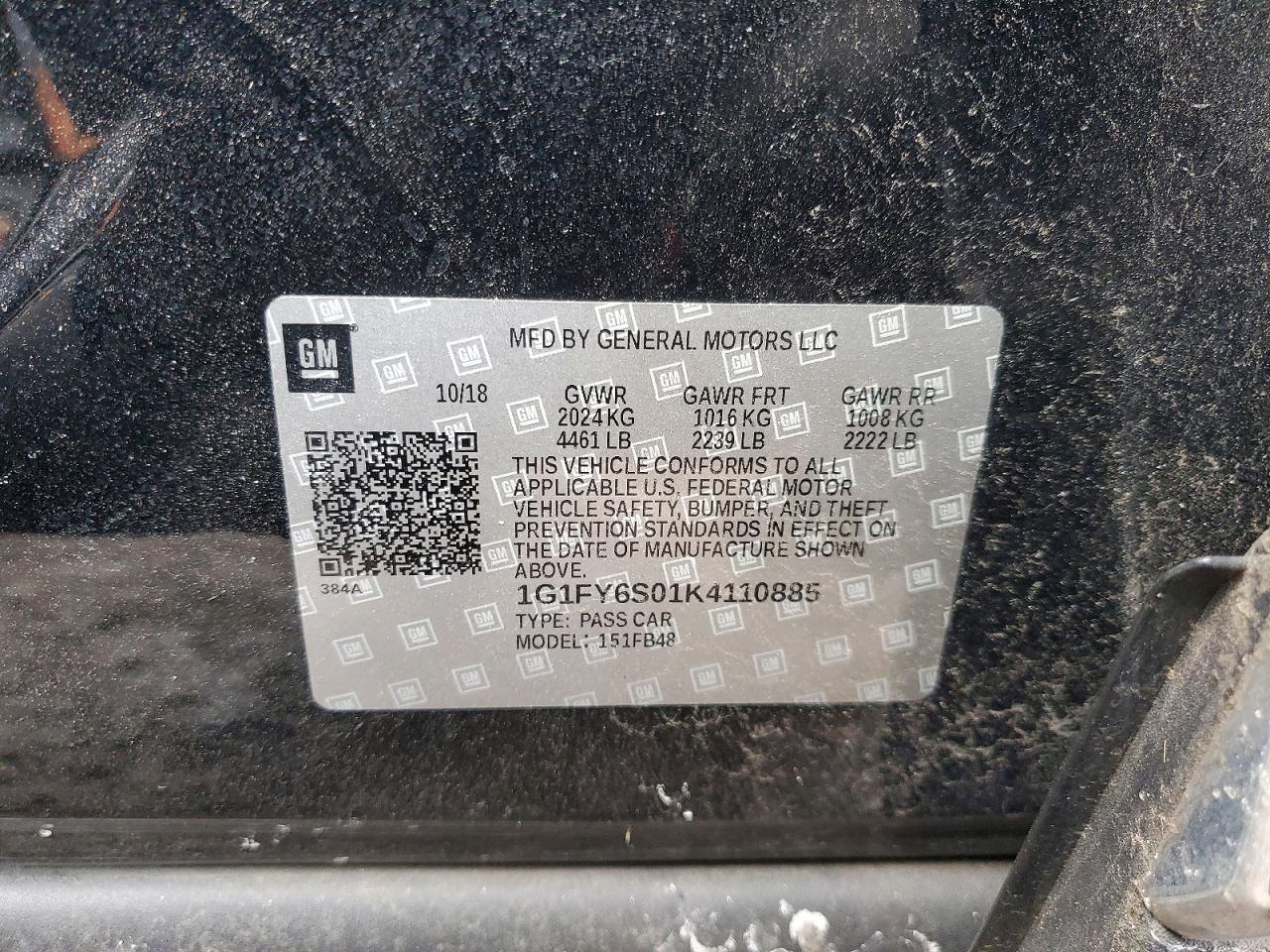 2019 CHEVROLET Bolt EV