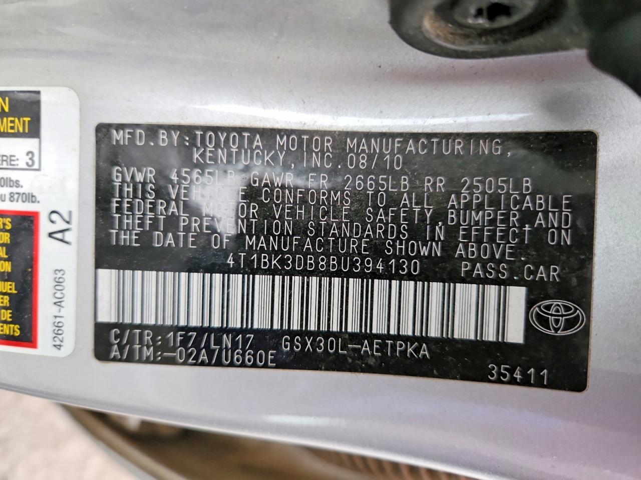 2011 TOYOTA Avalon