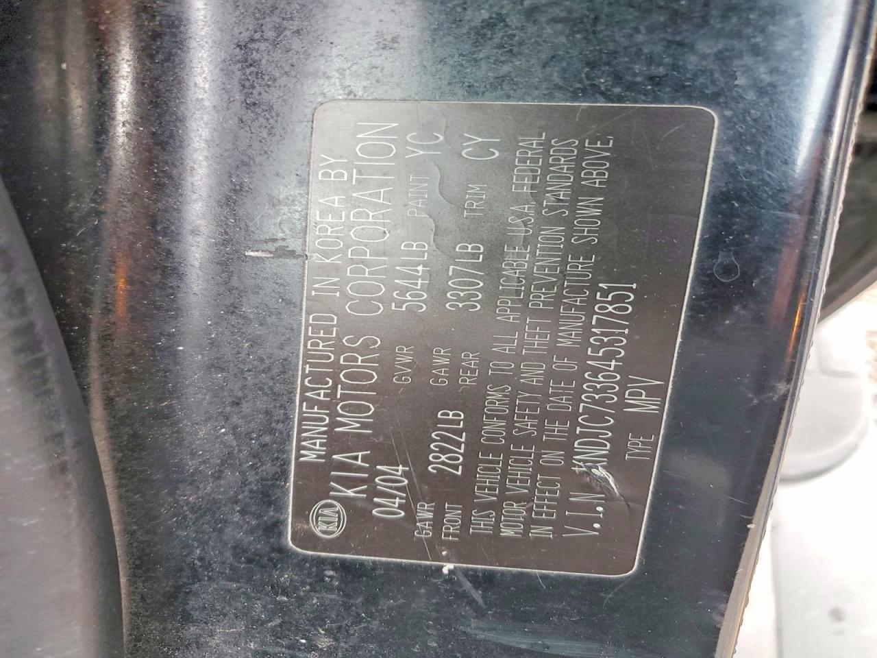 2004 KIA SORENTO