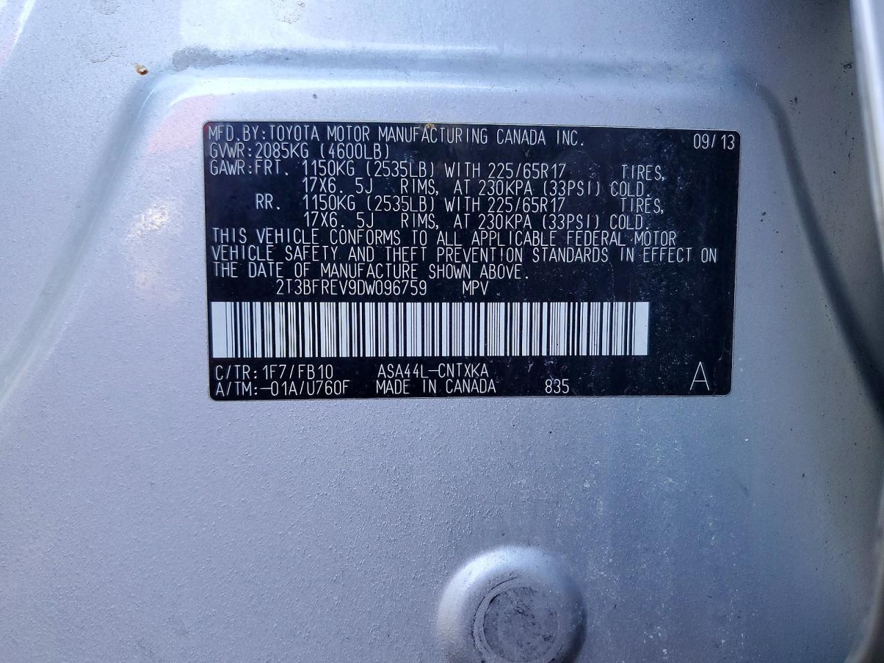 2013 TOYOTA RAV4