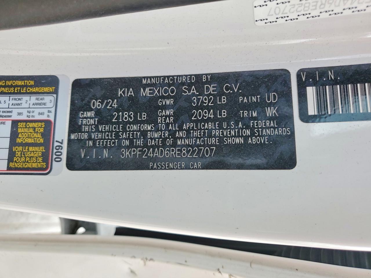 2024 KIA FORTE