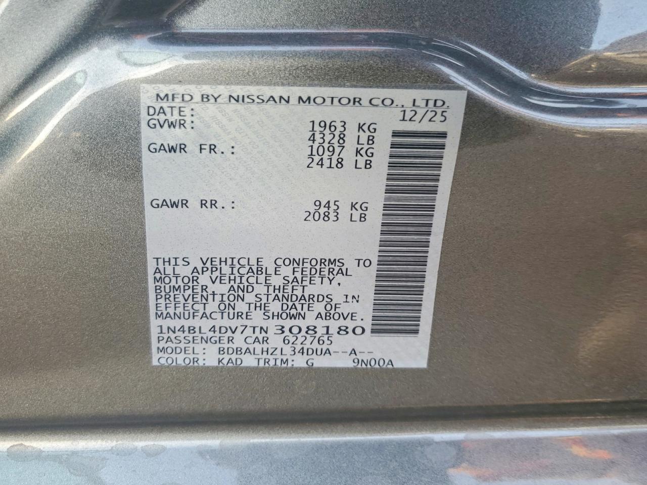 2026 NISSAN ALTIMA