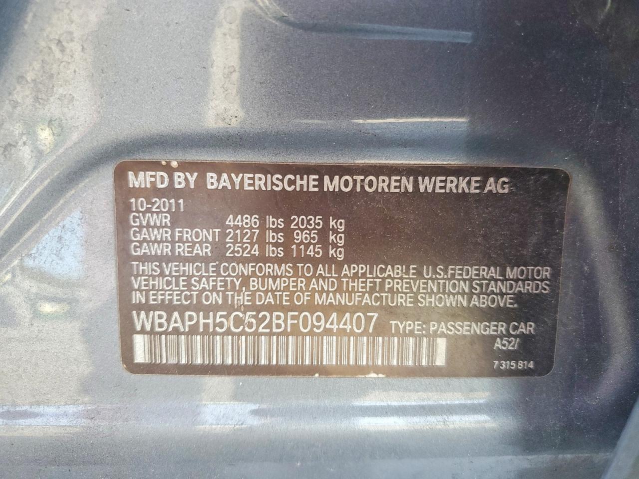 2011 BMW 3 SERIES