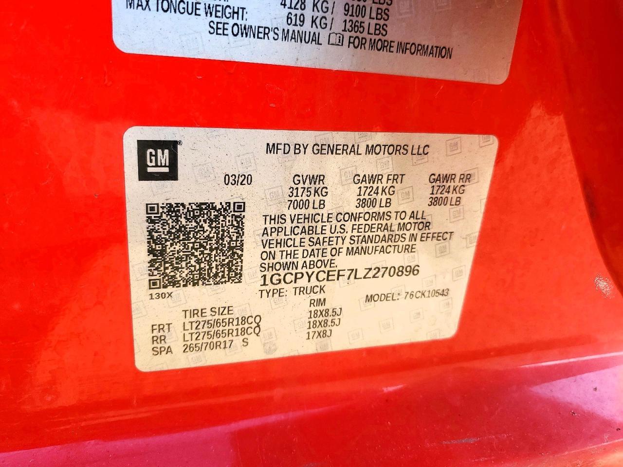 2020 CHEVROLET Silverado