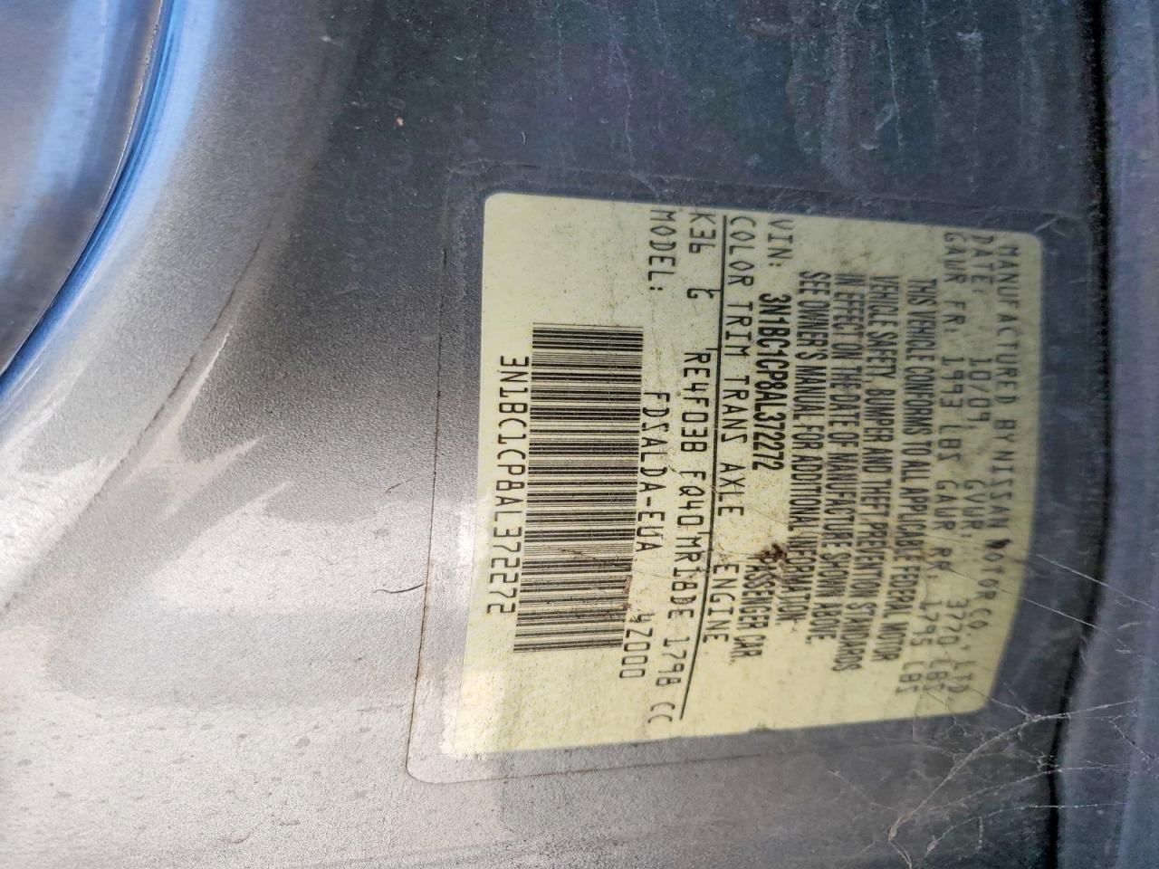 2010 NISSAN VERSA