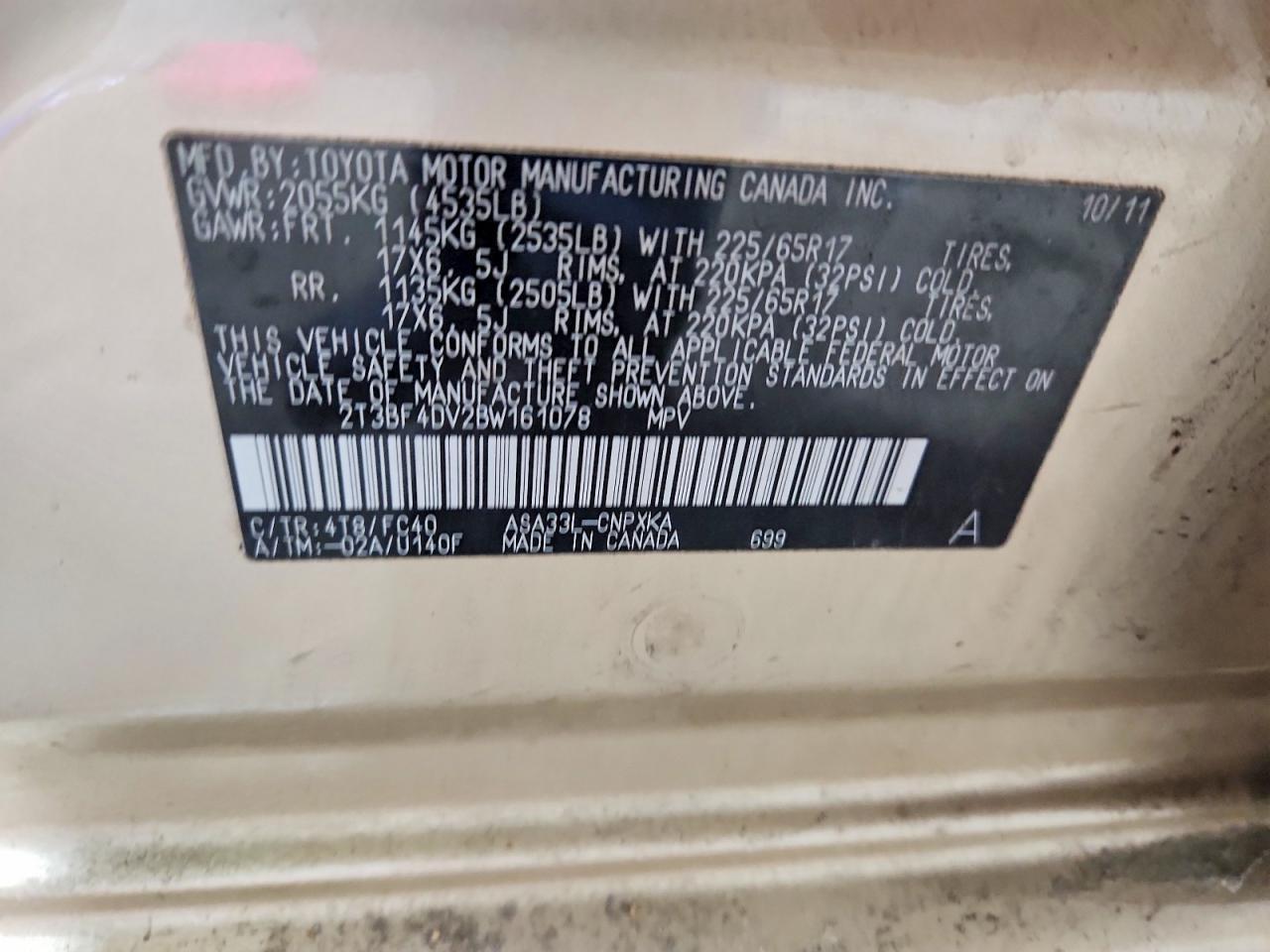 2011 TOYOTA RAV4