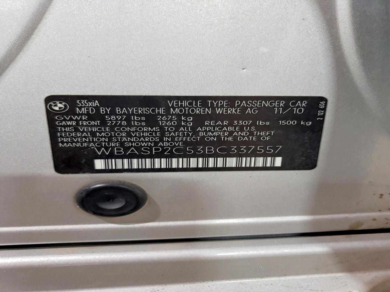 2011 BMW 5 series