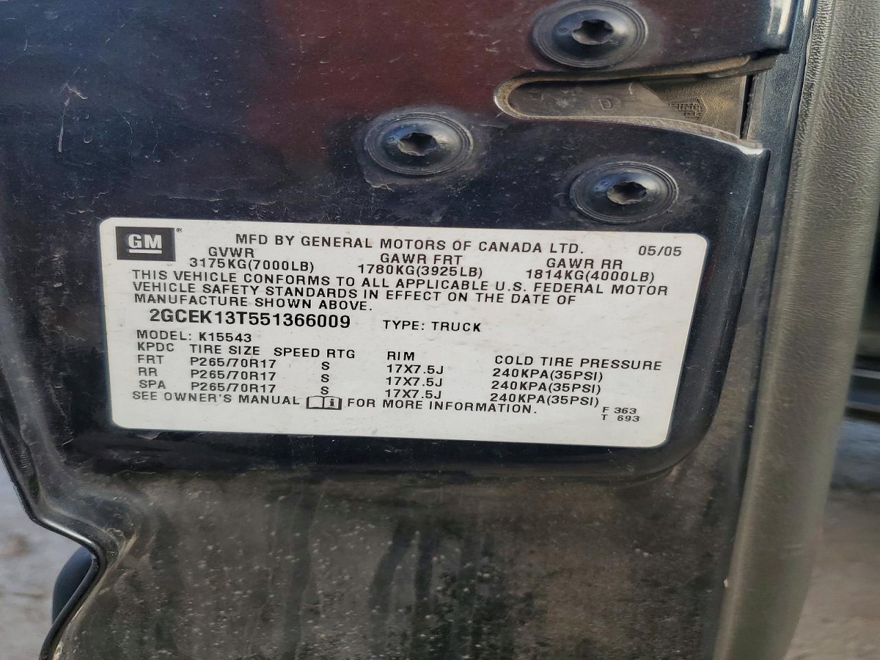 2005 CHEVROLET Silverado