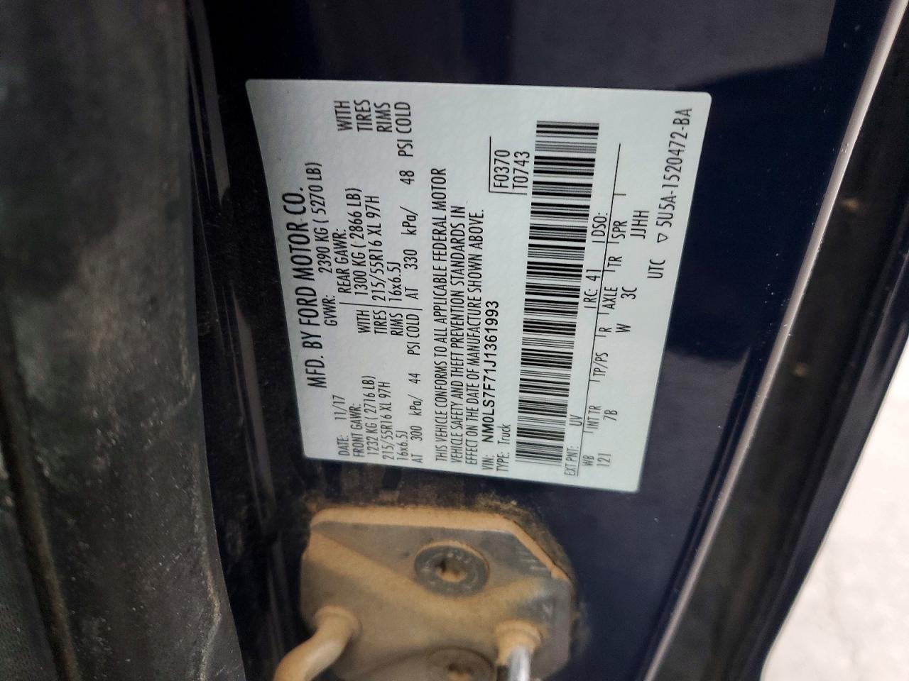 2018 FORD TRANSIT CONNECT