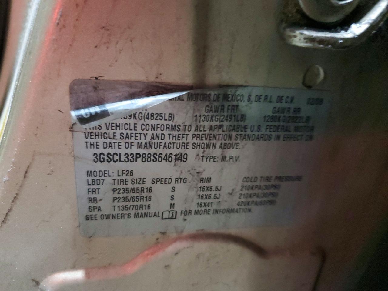 2008 SATURN Vue