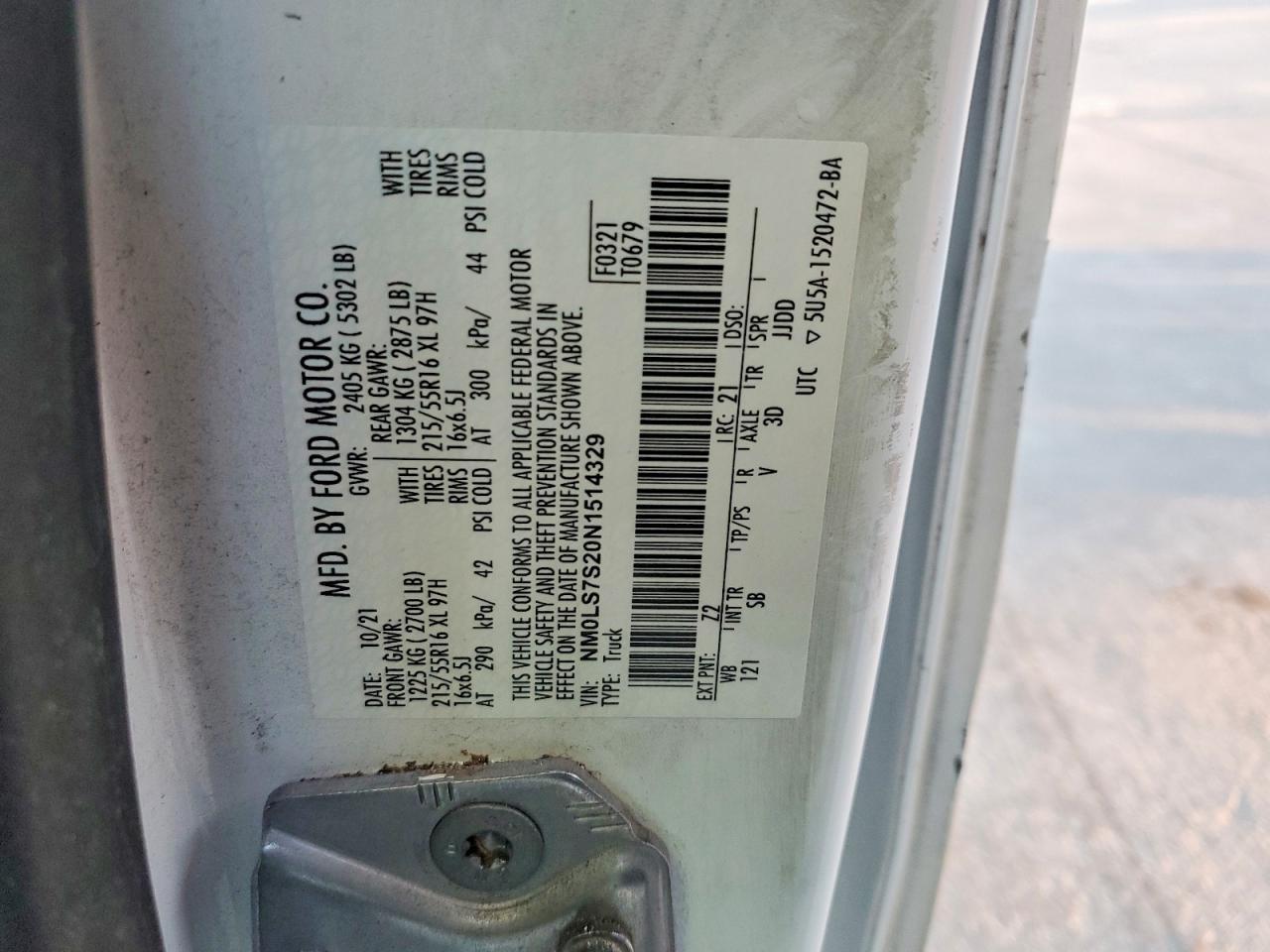 2022 FORD TRANSIT CONNECT