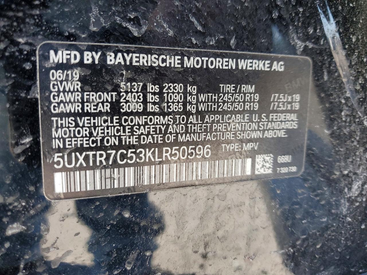 2019 BMW X3