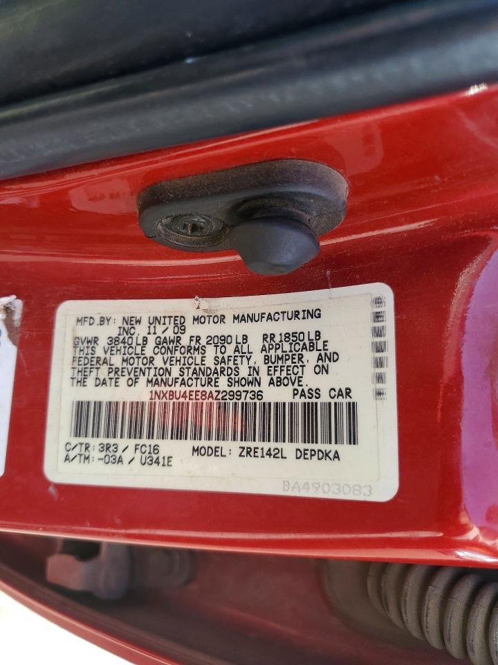 2010 TOYOTA COROLLA