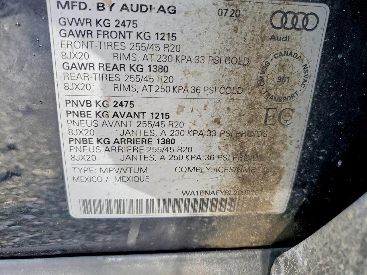 2020 AUDI Q5