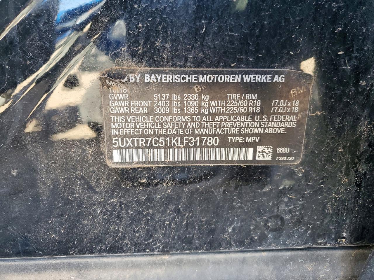 2019 BMW X3
