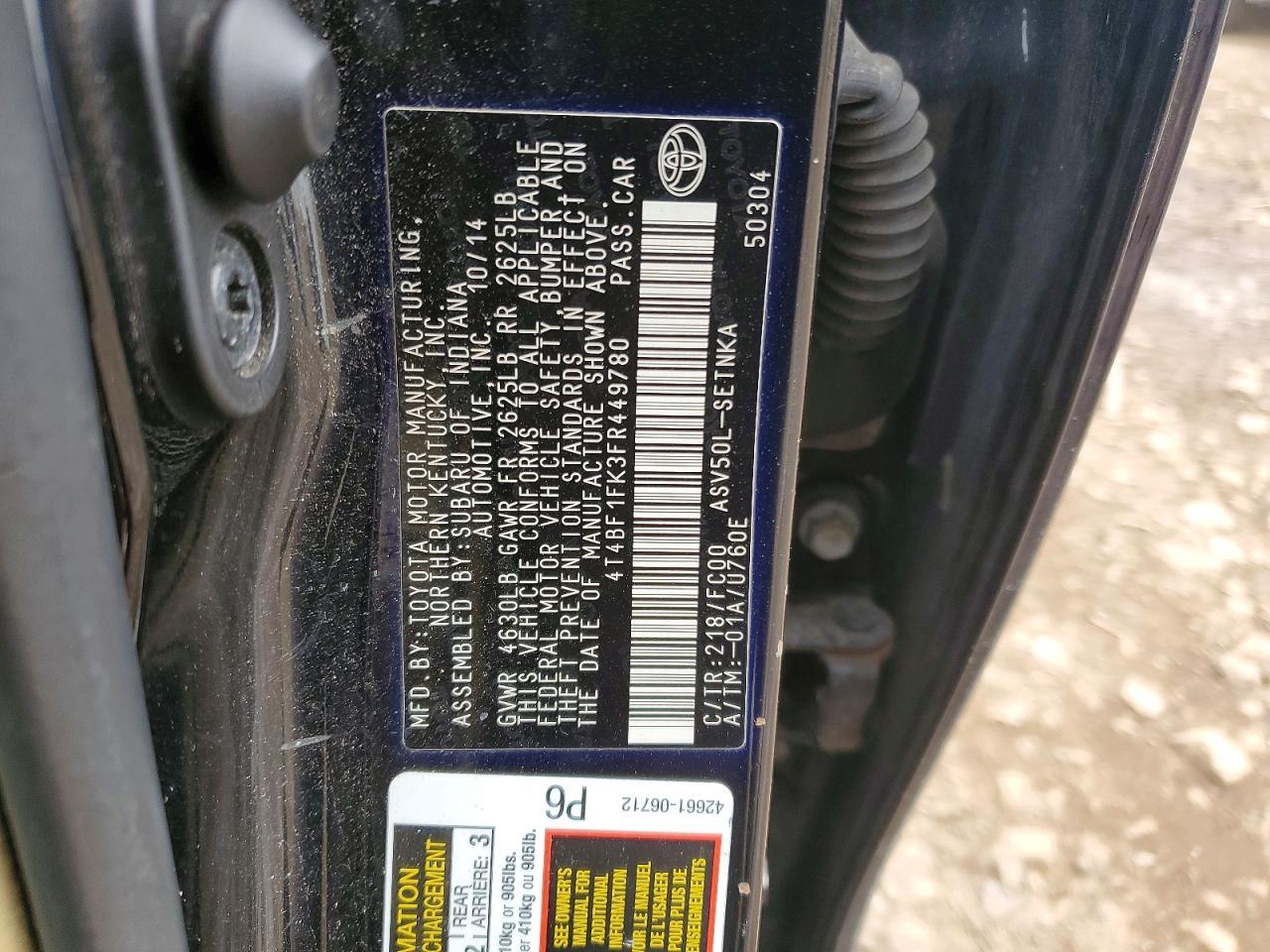 2015 TOYOTA CAMRY