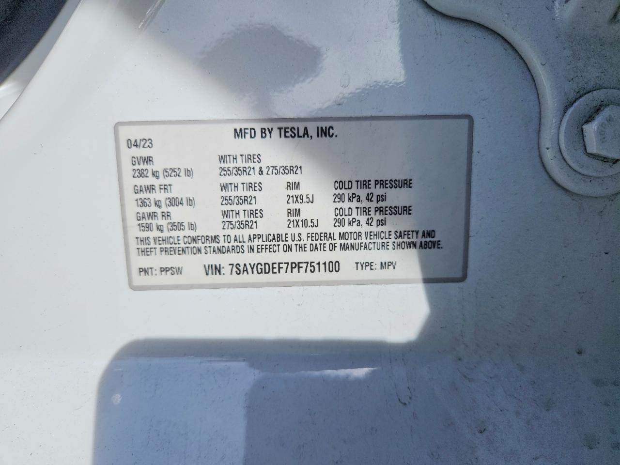2023 TESLA MODEL Y