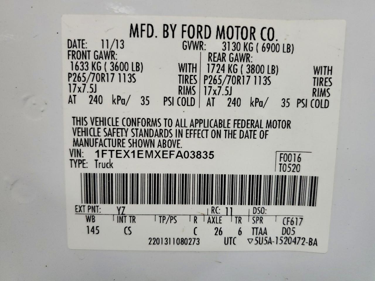 2014 FORD F-150