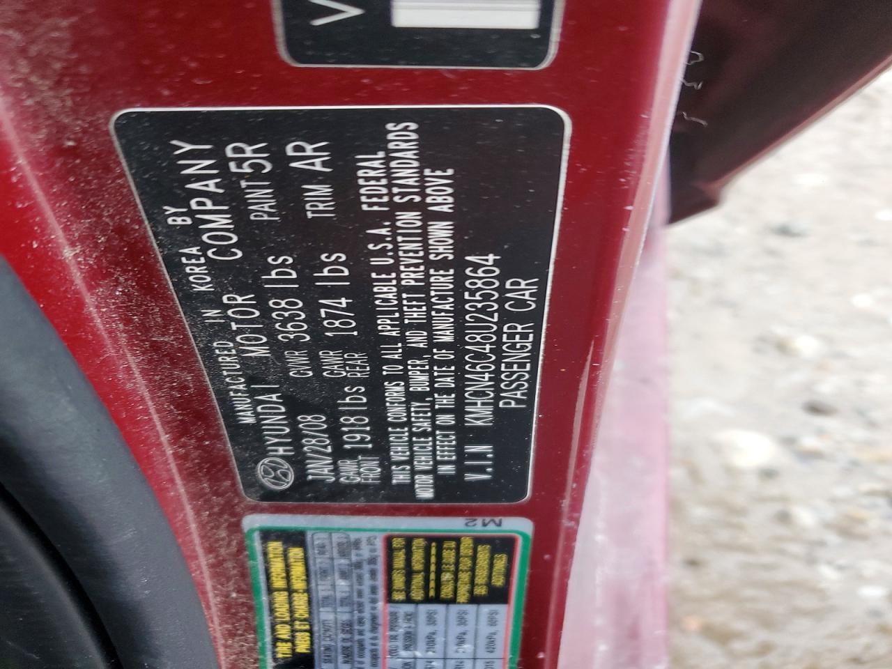2008 HYUNDAI ACCENT