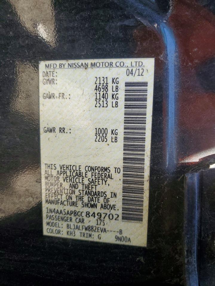 2012 NISSAN Maxima