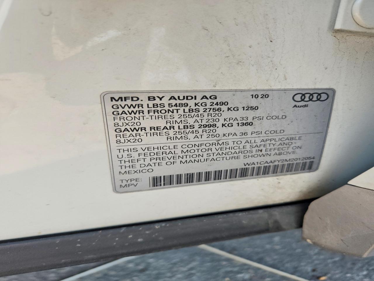 2021 AUDI Q5