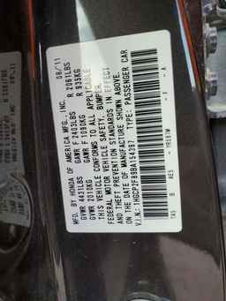 2011 HONDA ACCORD