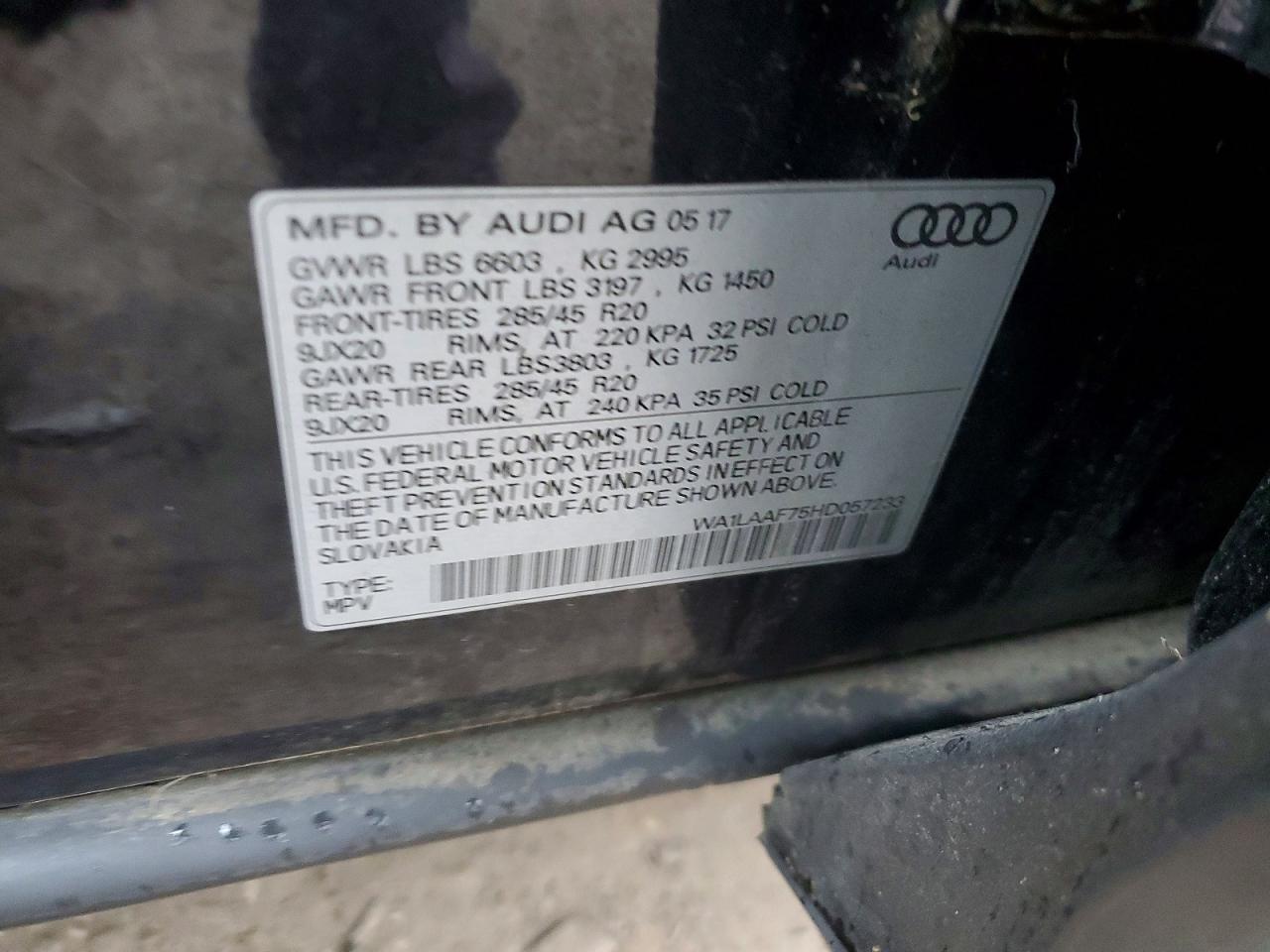 2017 AUDI Q7