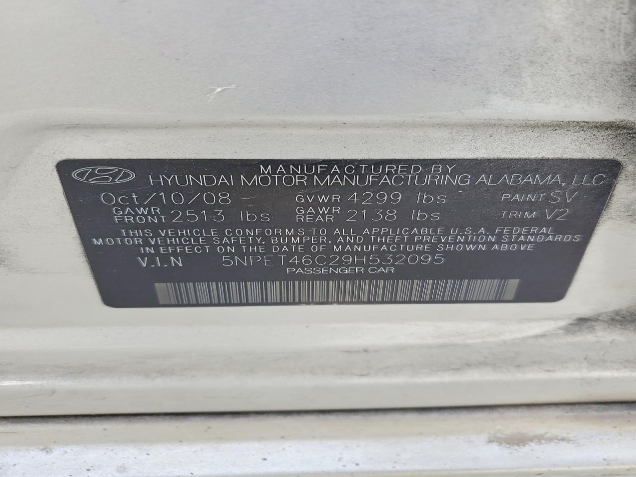 2009 HYUNDAI SONATA