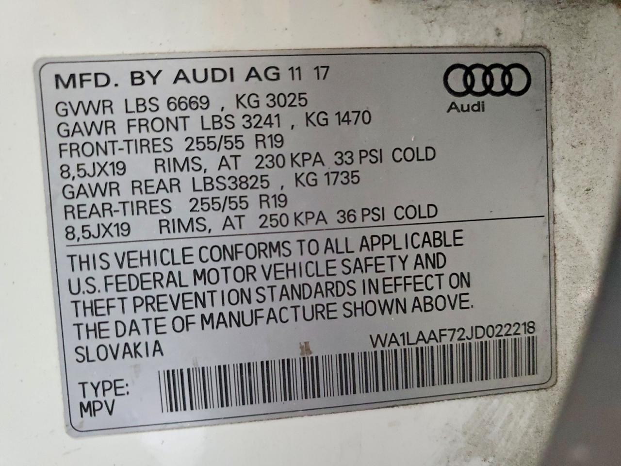 2018 AUDI Q7