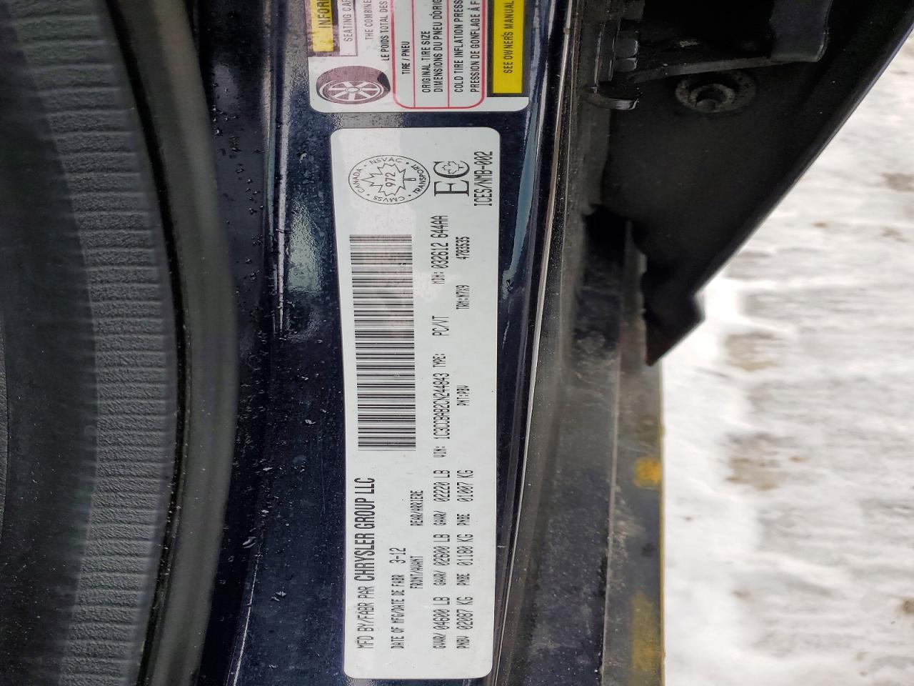 2012 CHRYSLER 200
