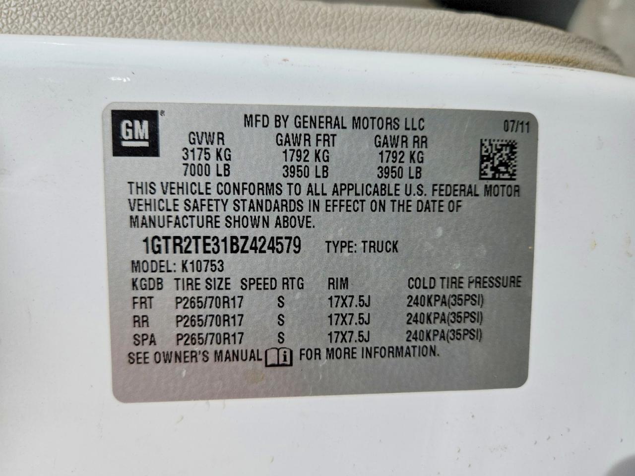 2011 GMC Sierra
