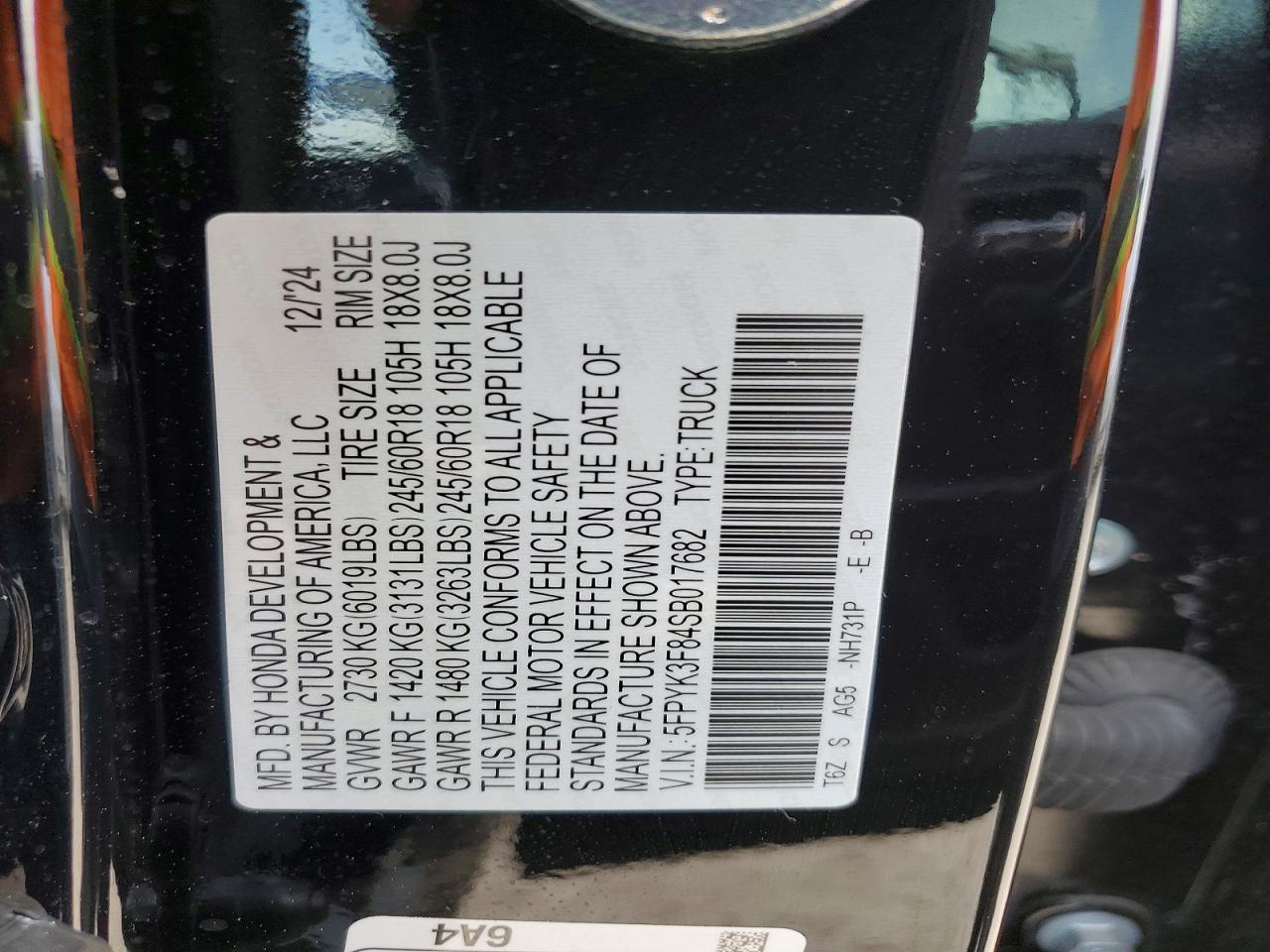 2025 HONDA Ridgeline
