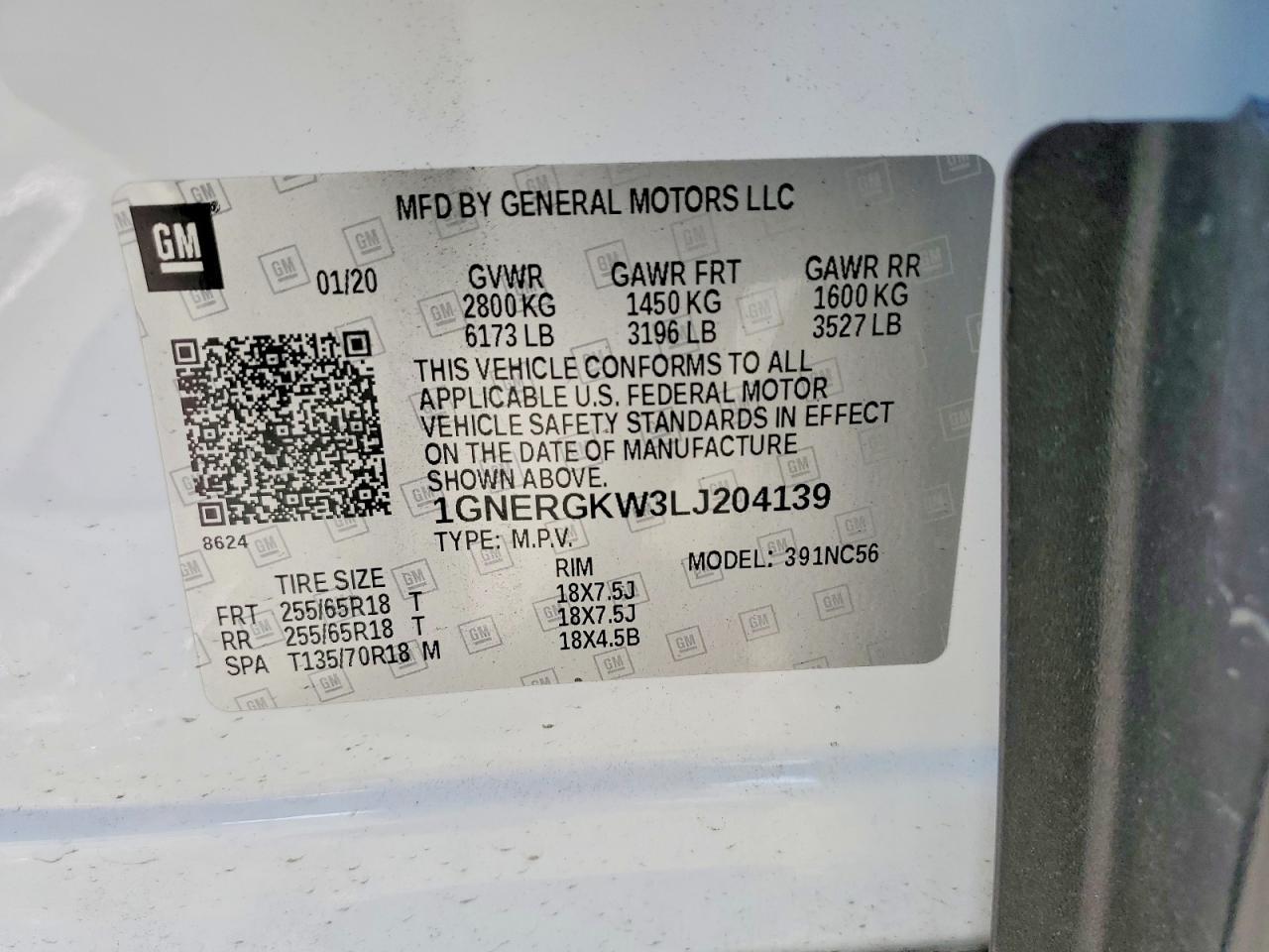2020 CHEVROLET TRAVERSE