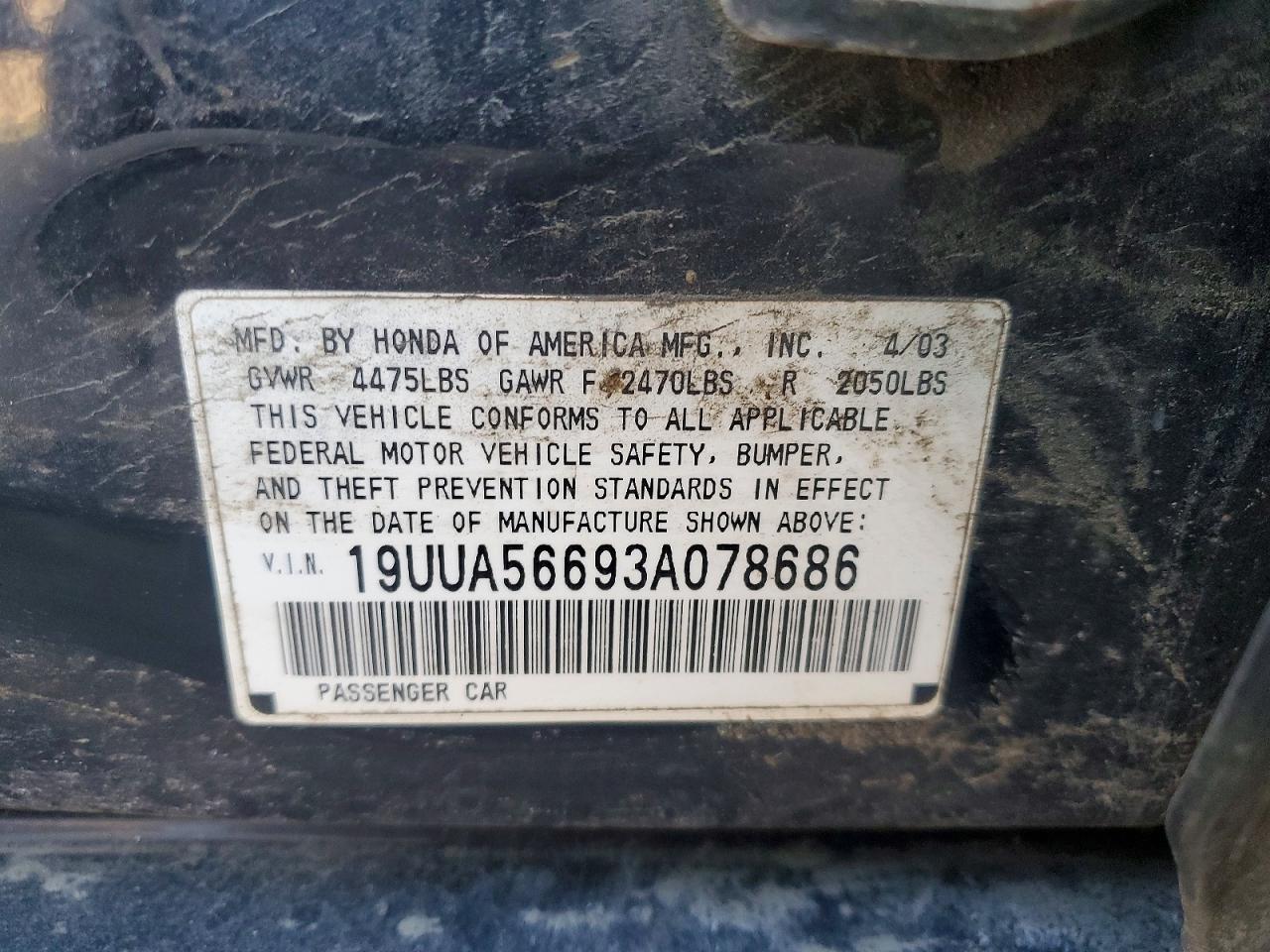 2003 ACURA TL