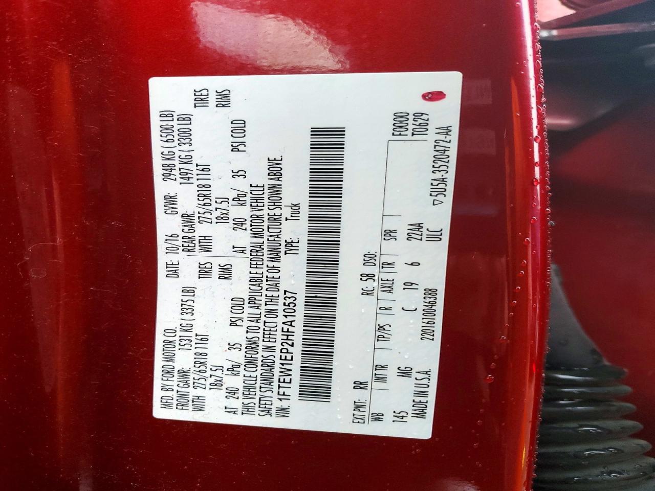 2017 FORD F-150