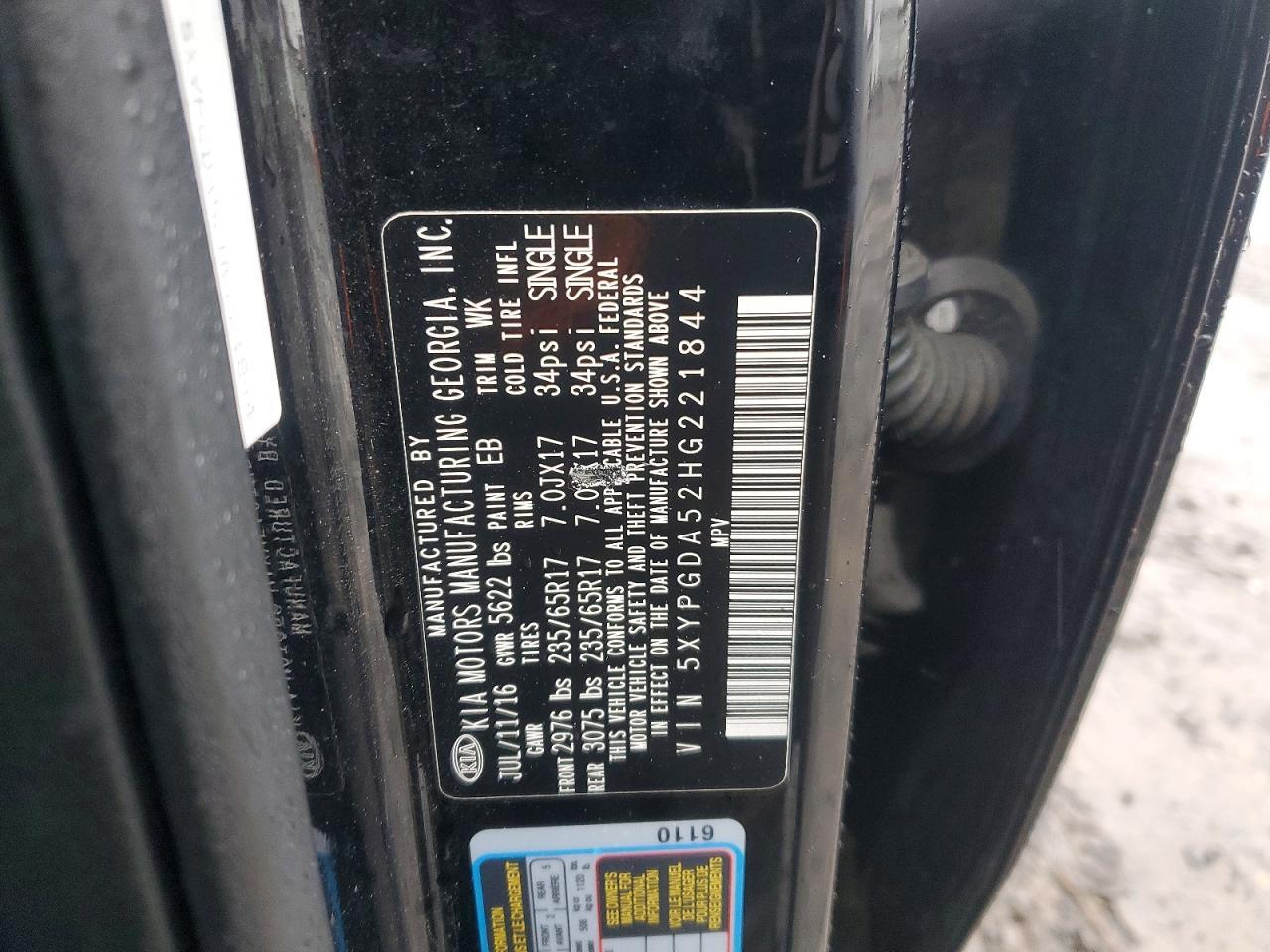 2017 KIA SORENTO