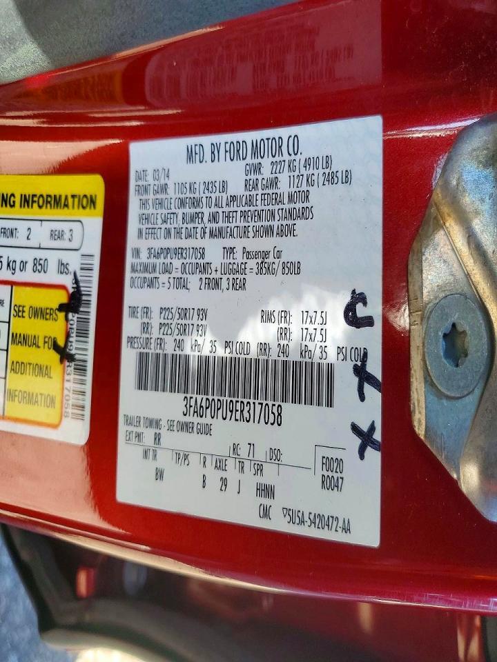 2014 FORD FUSION